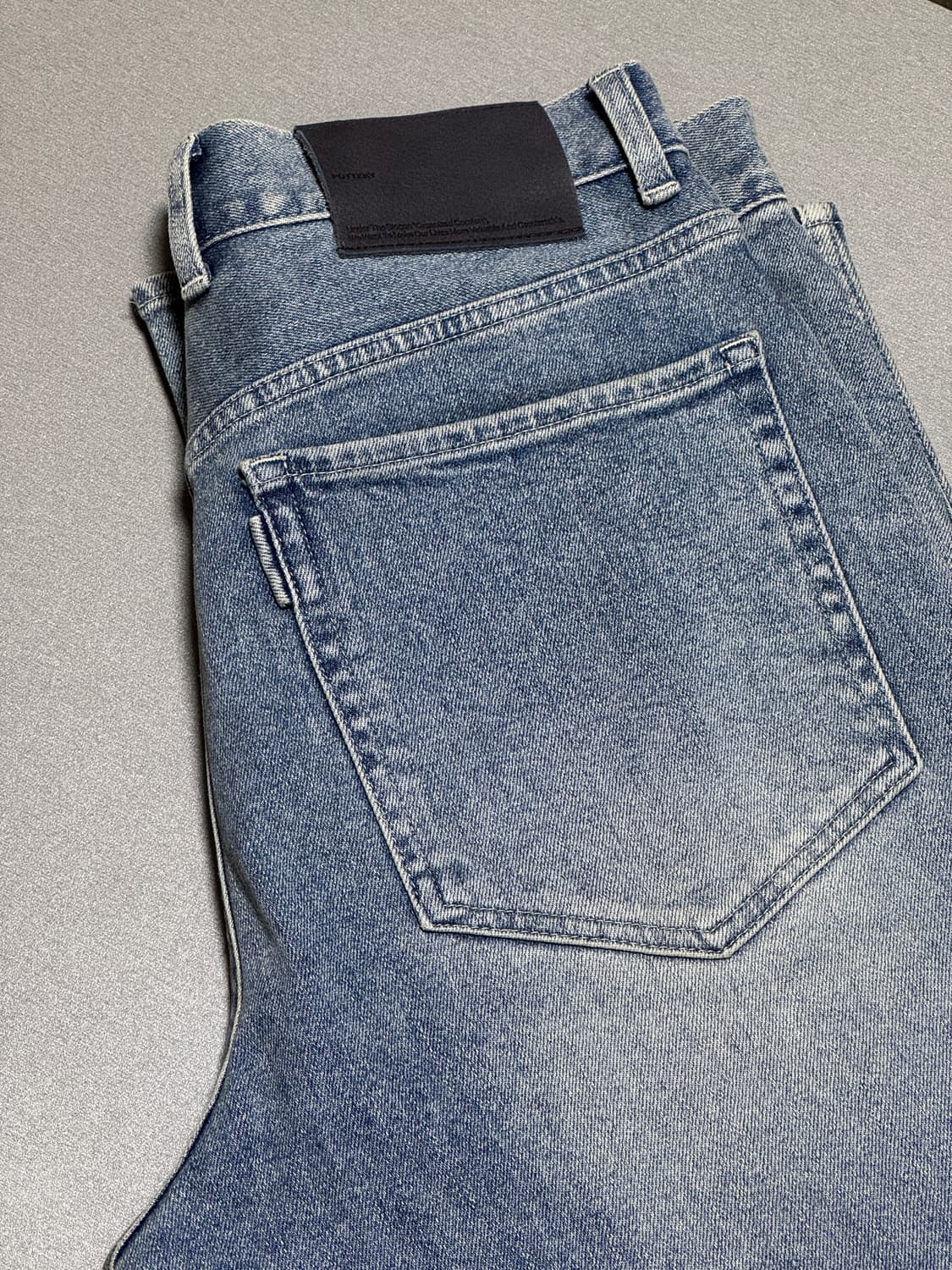 택포) 포터리 원워시드 컴포트 데님 라이트블루 1사이즈 상품이미지1