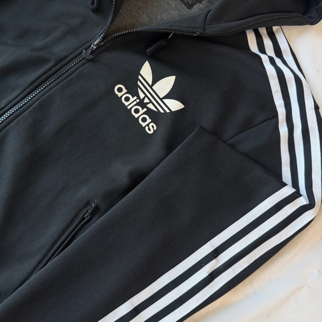 아디다스 올드스쿨 파이어버드 후드져지 XL 상품이미지5