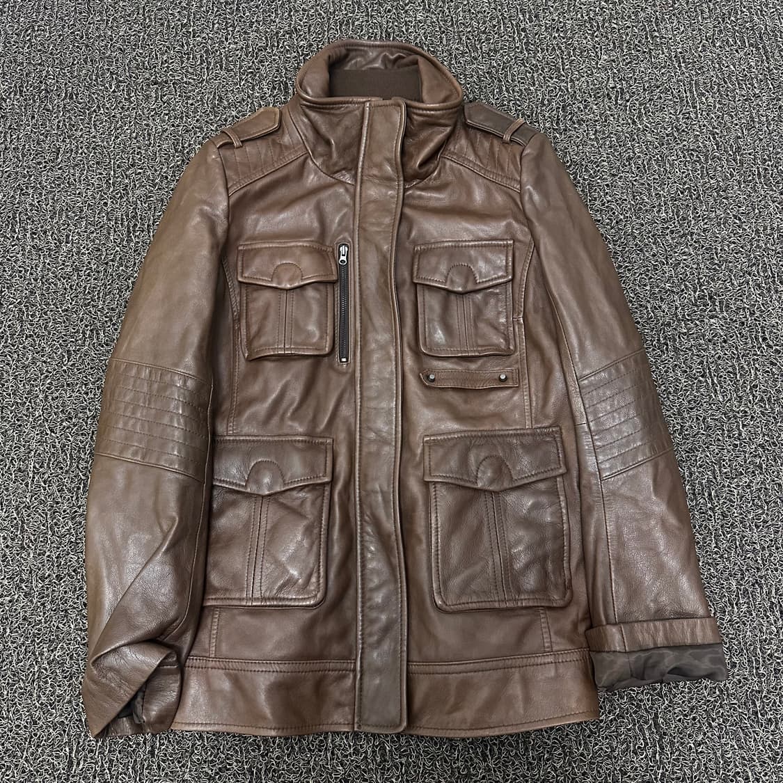 비욘드클로젯 여성 양가죽 자켓 브라운 55사이즈 상품이미지1