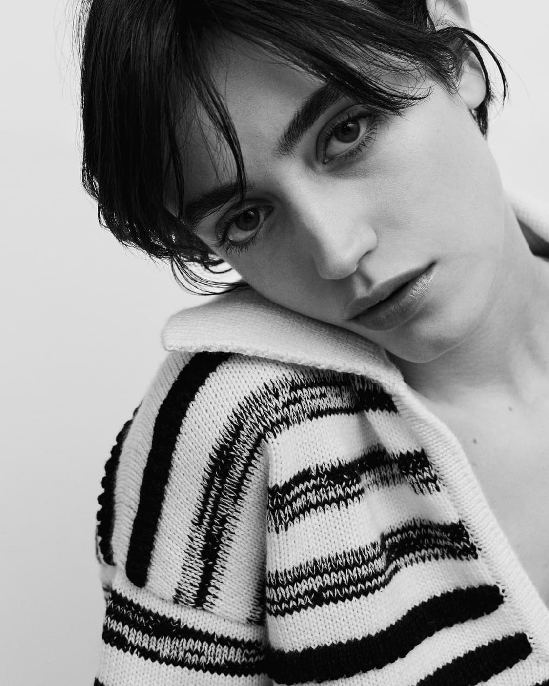 (정품)샤넬 배리 BARRIE 스트라잎 니트탑 상품이미지4