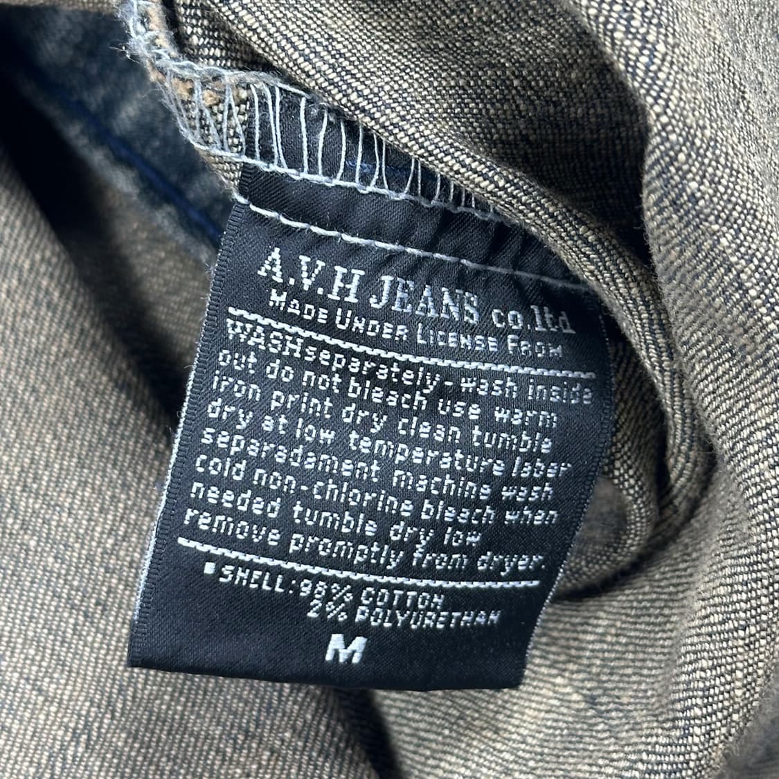 VTG 빈티지 웨스턴 브라운 데님 셔츠 M 상품이미지5