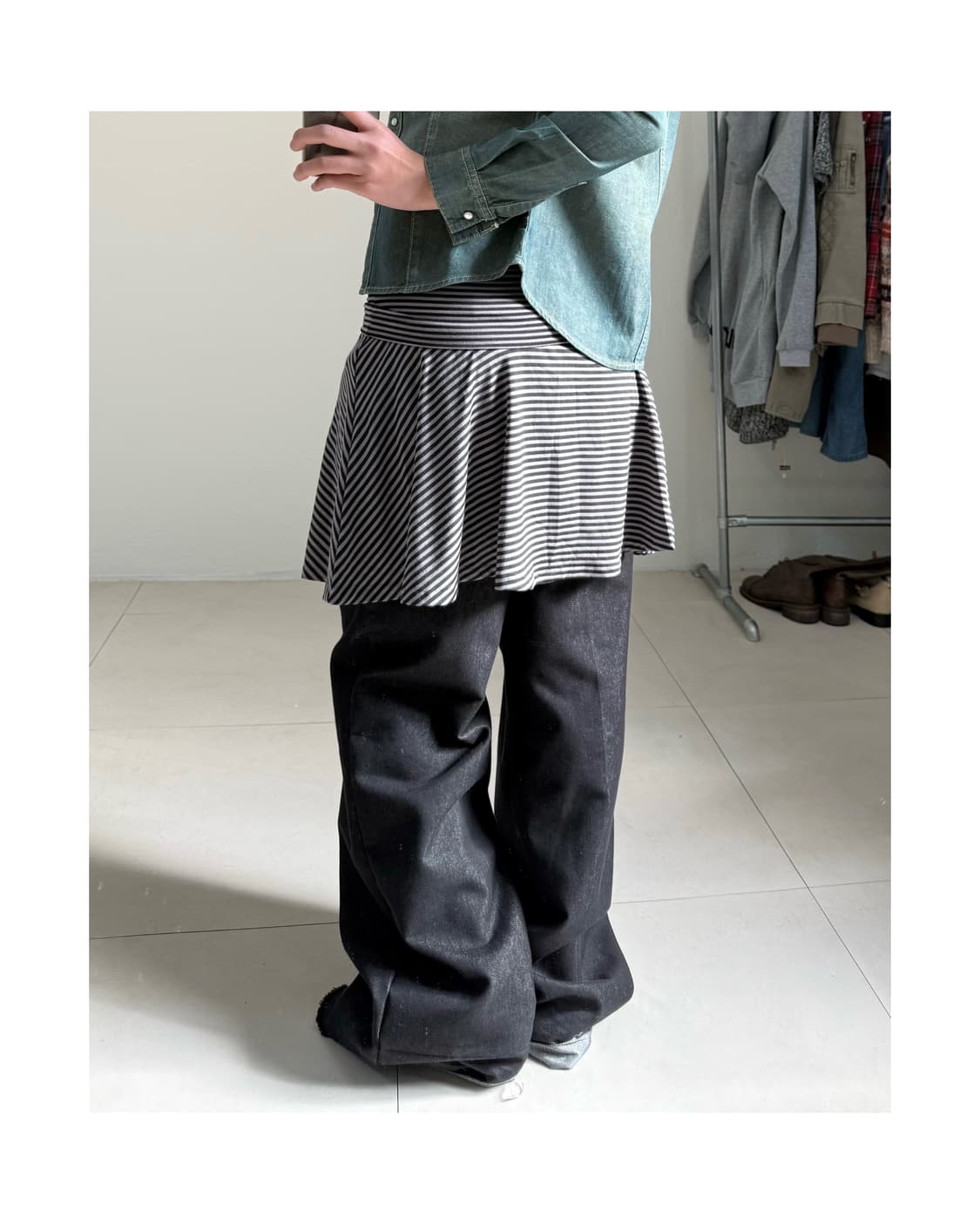 빈티지 폴딩 스커트 상품이미지1