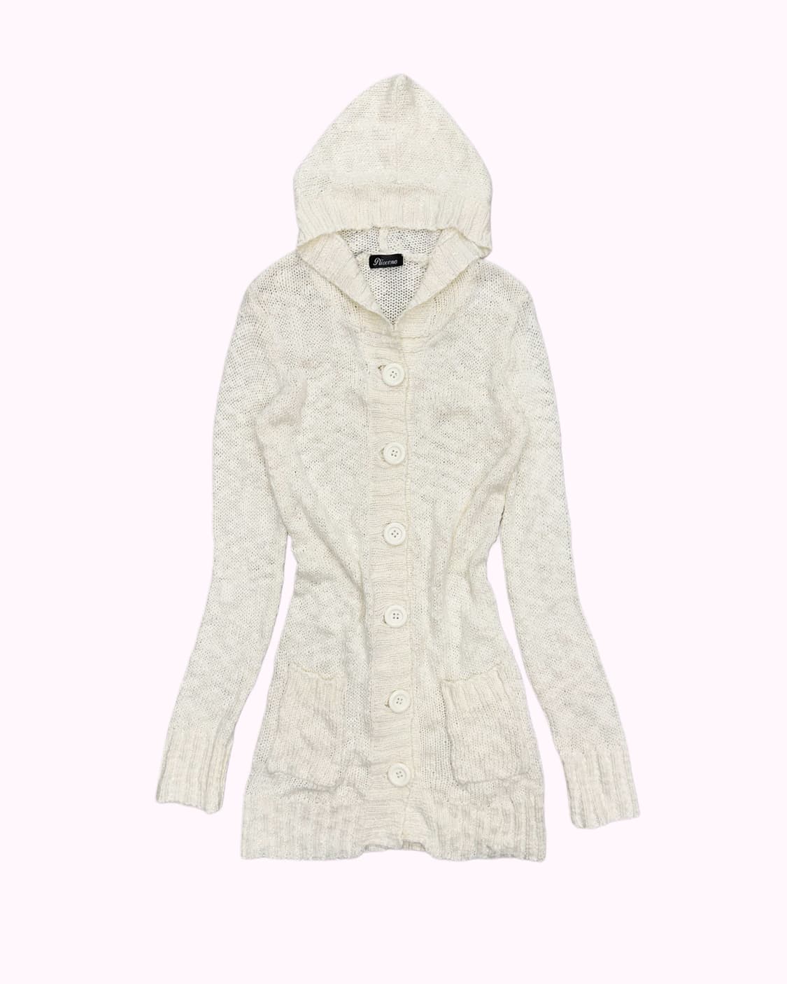 ivory hood knit long cardigan 상품이미지1