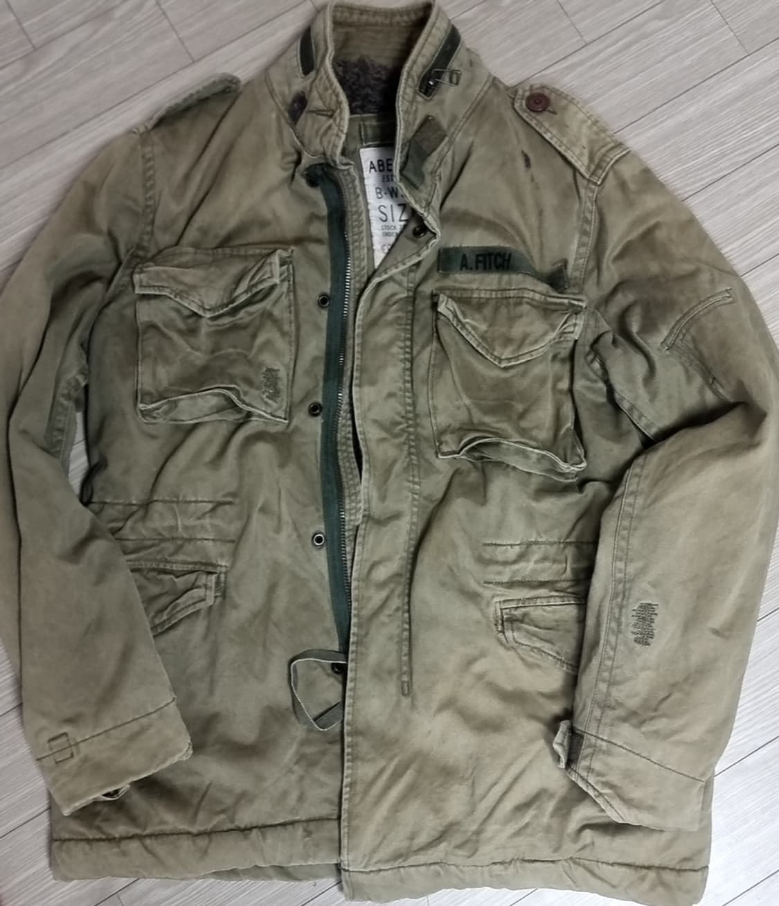 아베크롬비 m65 카키 야상 점퍼(100-105) 상품이미지1