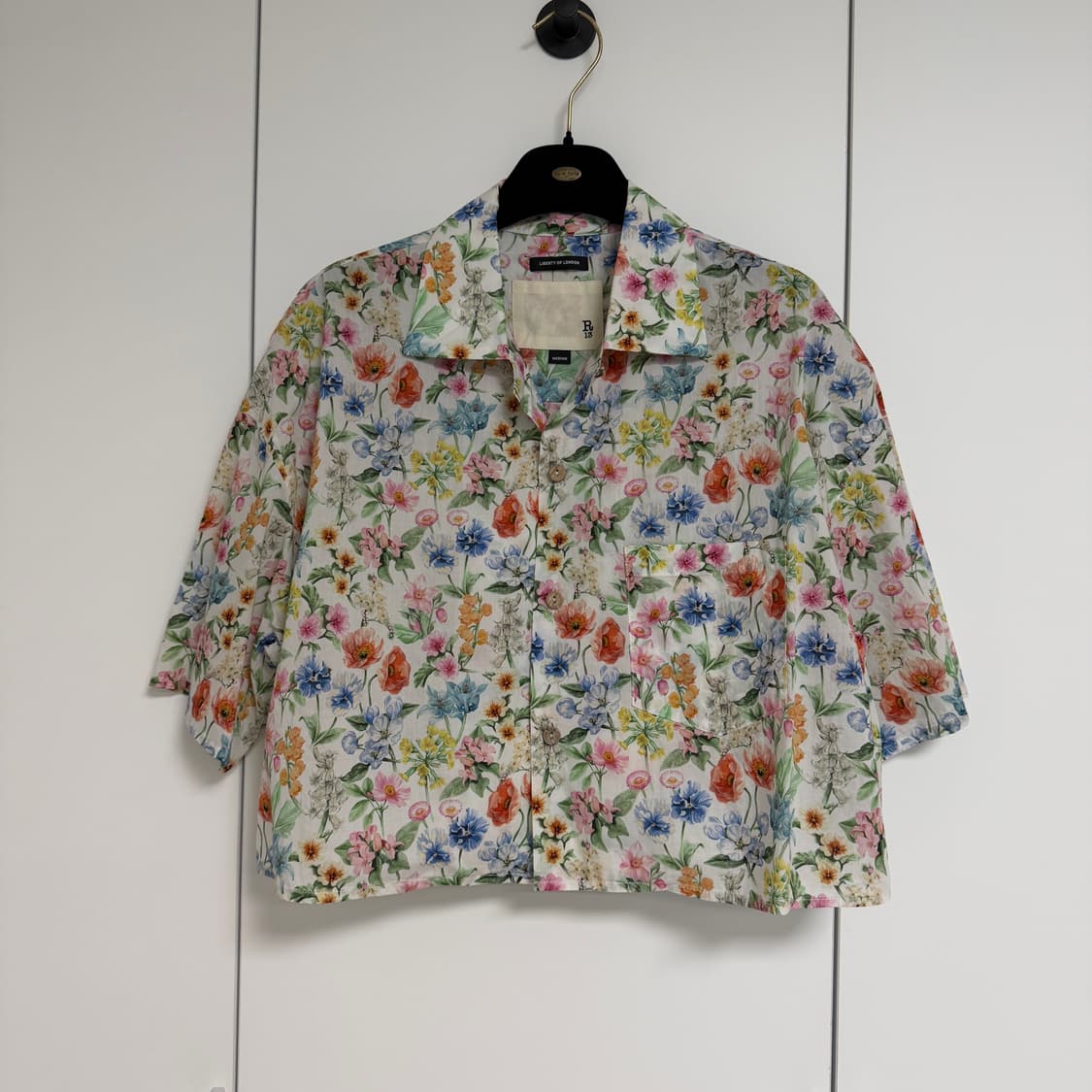 🏷️r13 알써틴 플로랄 크롭셔츠 상품이미지1