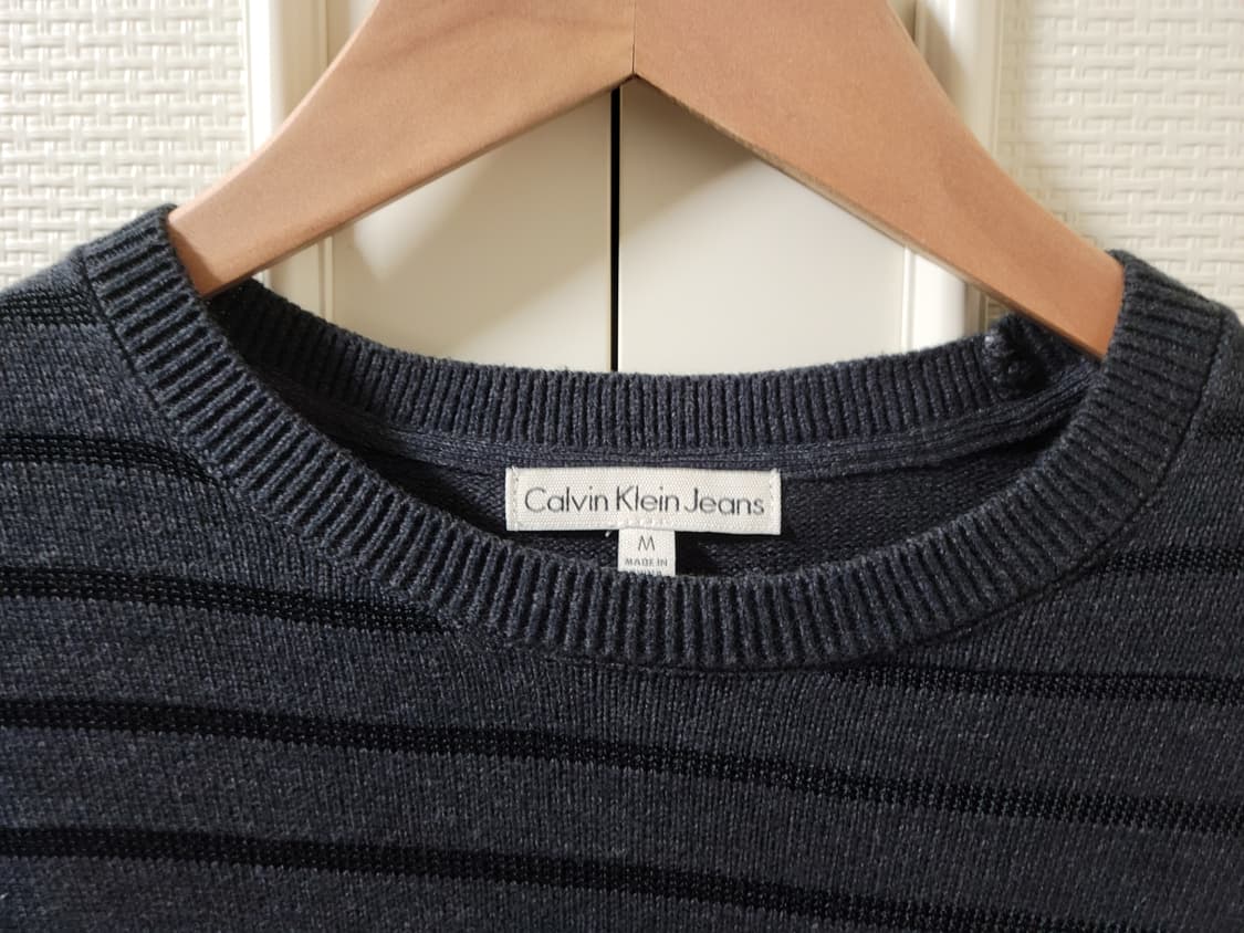 캘빈클라인 진 스트라이프 패턴 니트 M 사이즈 (남성 100) 상품이미지4