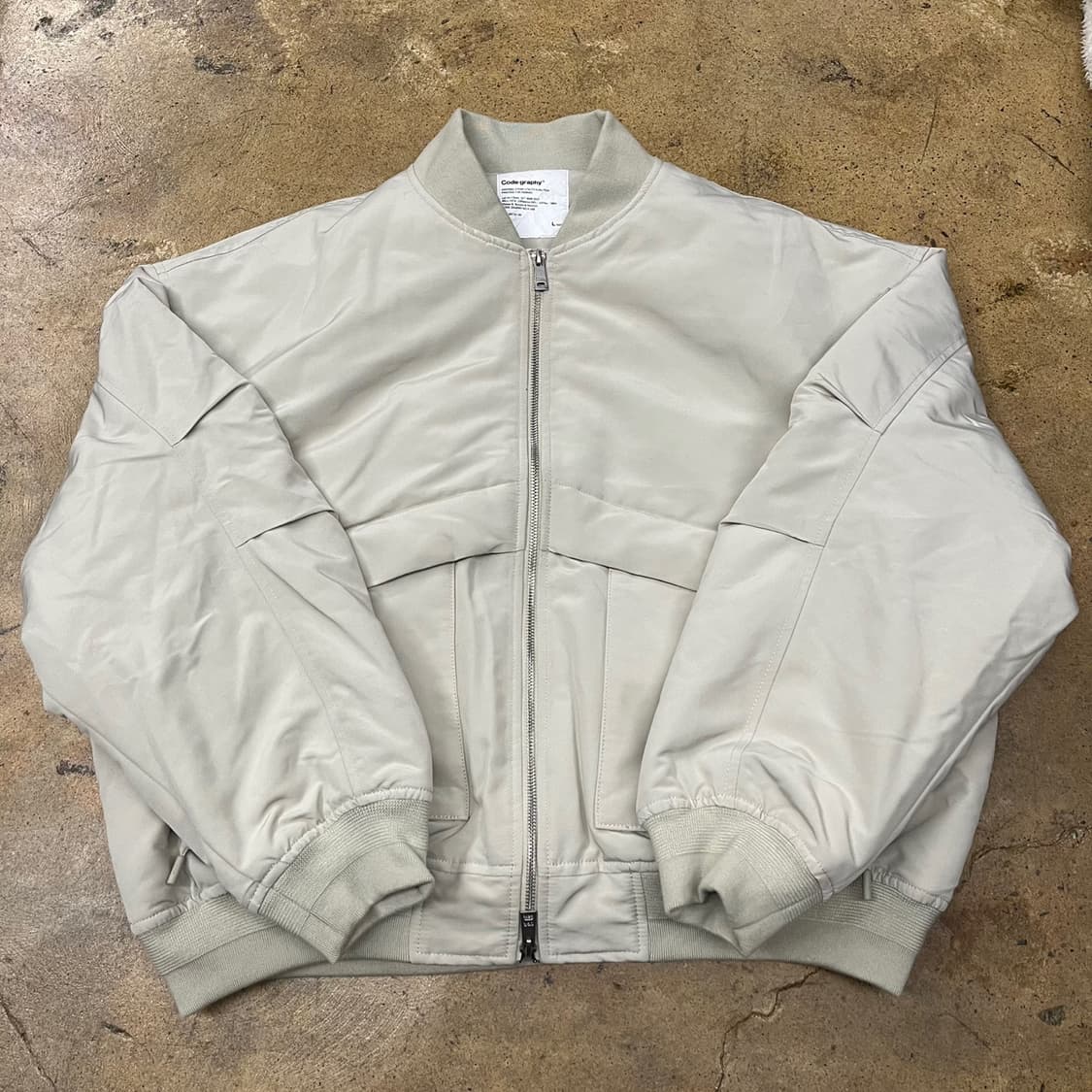 [정품/L] 코드그라피 봄버 자켓 아이보리 b17 상품이미지2