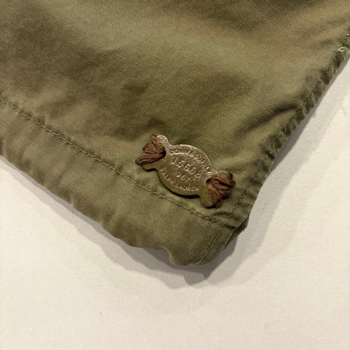 [S] 데님앤서플라이 폴로 빈티지 카키 야상 자켓 비즈 장식 D939 상품이미지10