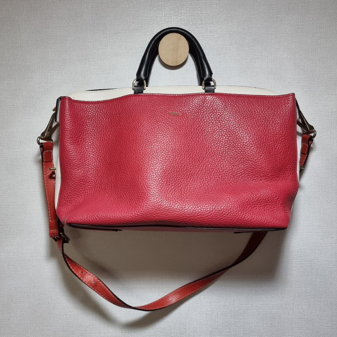 FURLA 훌라 소가죽 핸드백 토트백 숄더백 가방 - 상태훌륭 상품이미지1