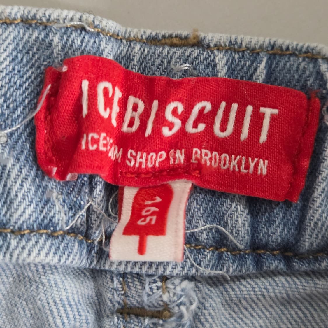 아이스비스킷 여아 데님 치마바지 165  상품이미지6