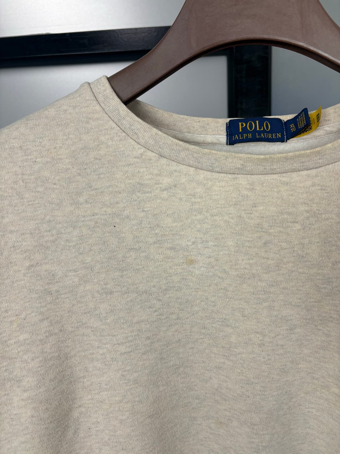 [3XL]폴로 베이지 라운드 맨투맨 상품이미지5