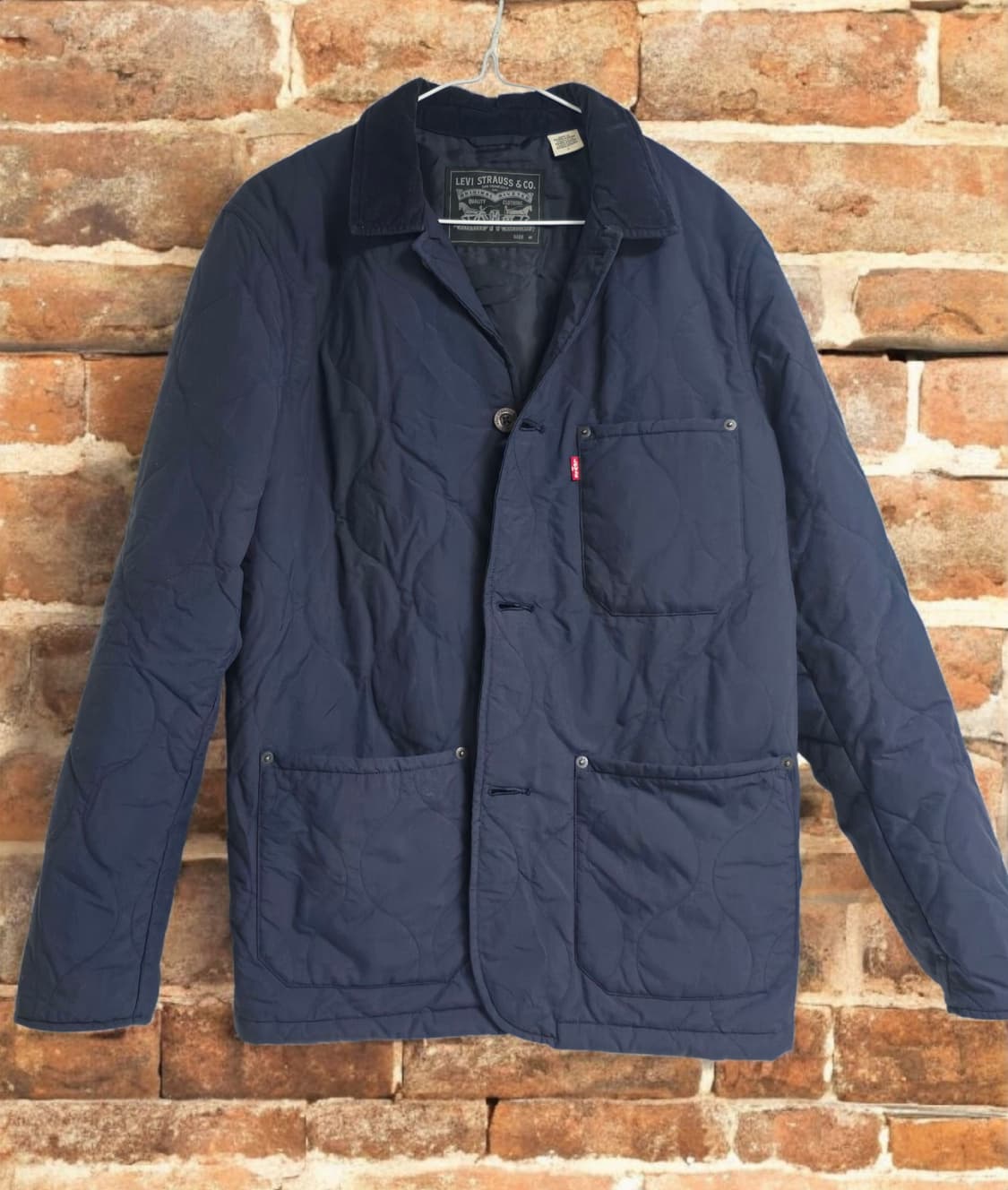 리바이스 써모어 네이비 퀼트 자켓 M 상품이미지1