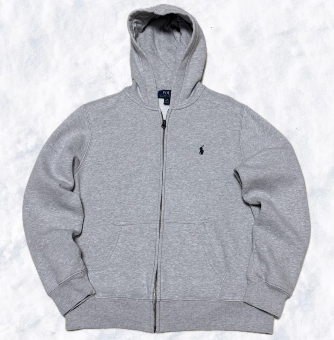 폴로 랄프로렌 그레이 기모 후드집업 상품이미지1