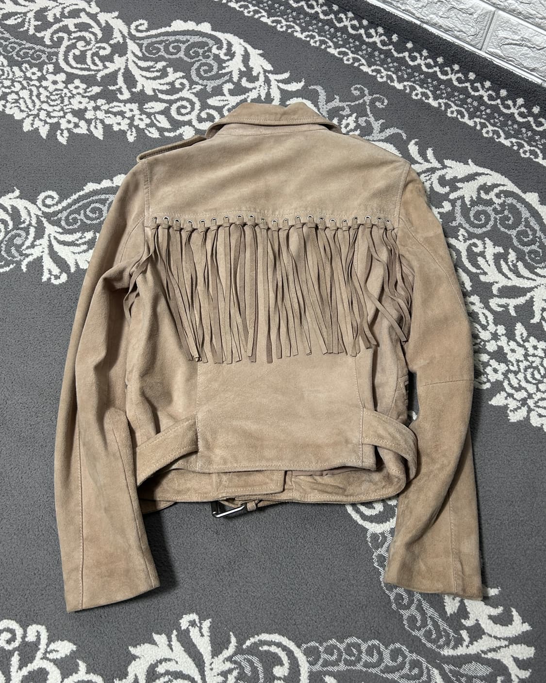 올세인츠 고트 스웨이드 프린지 자켓 상품이미지5