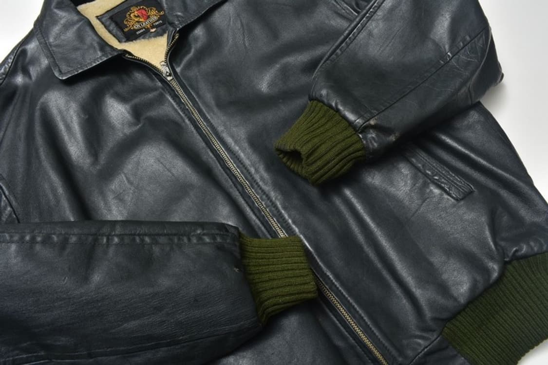 90S 리얼레더 봄버 가죽 자켓  상품이미지3