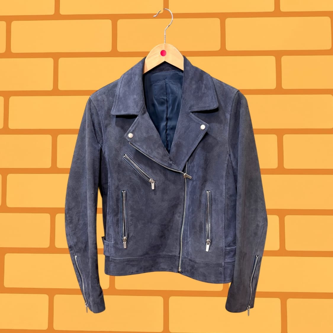 더블라이더 스웨이드 고트스킨 숏 자켓 (M) 상품이미지1