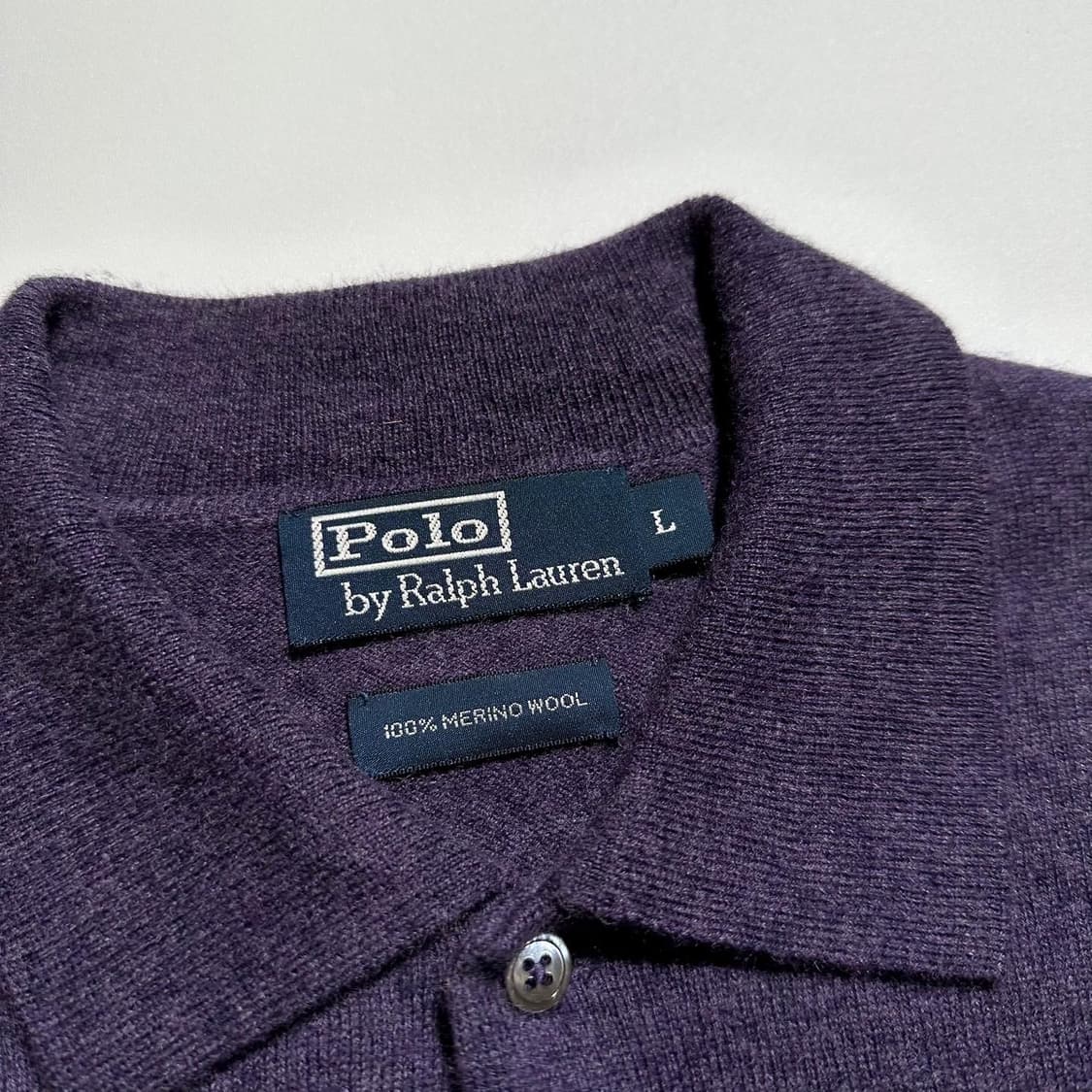 폴로 포니로고 메리노울 카라 니트 상품이미지5