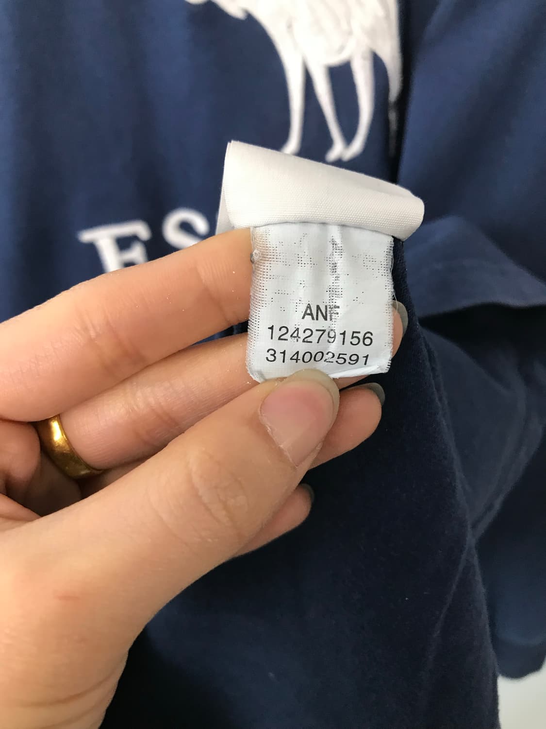 아베크롬비 y2k 와투케 네이비 롱슬리브 긴팔티 상품이미지4