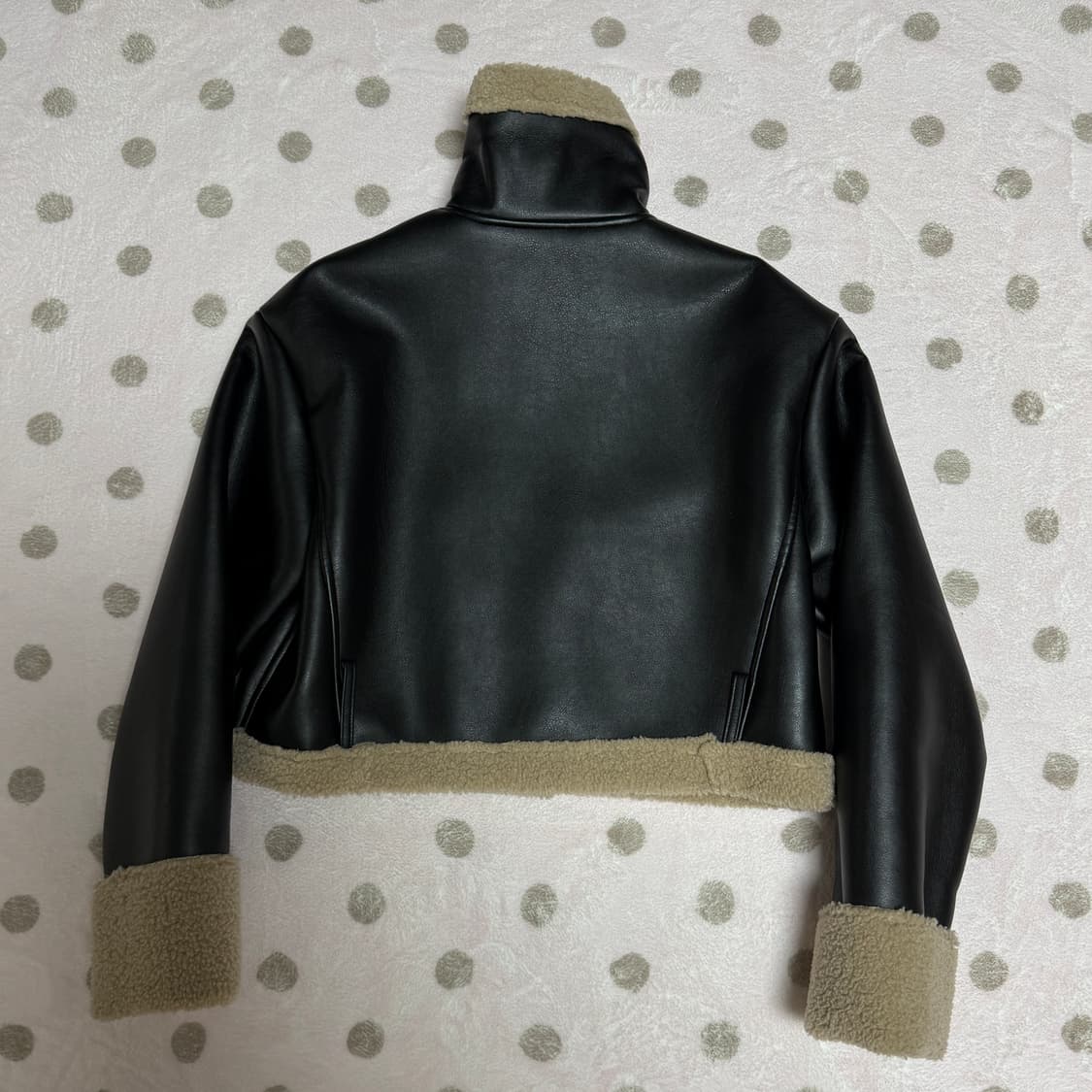 콜릿 크롭 무스탕 플리스 자켓 상품이미지3