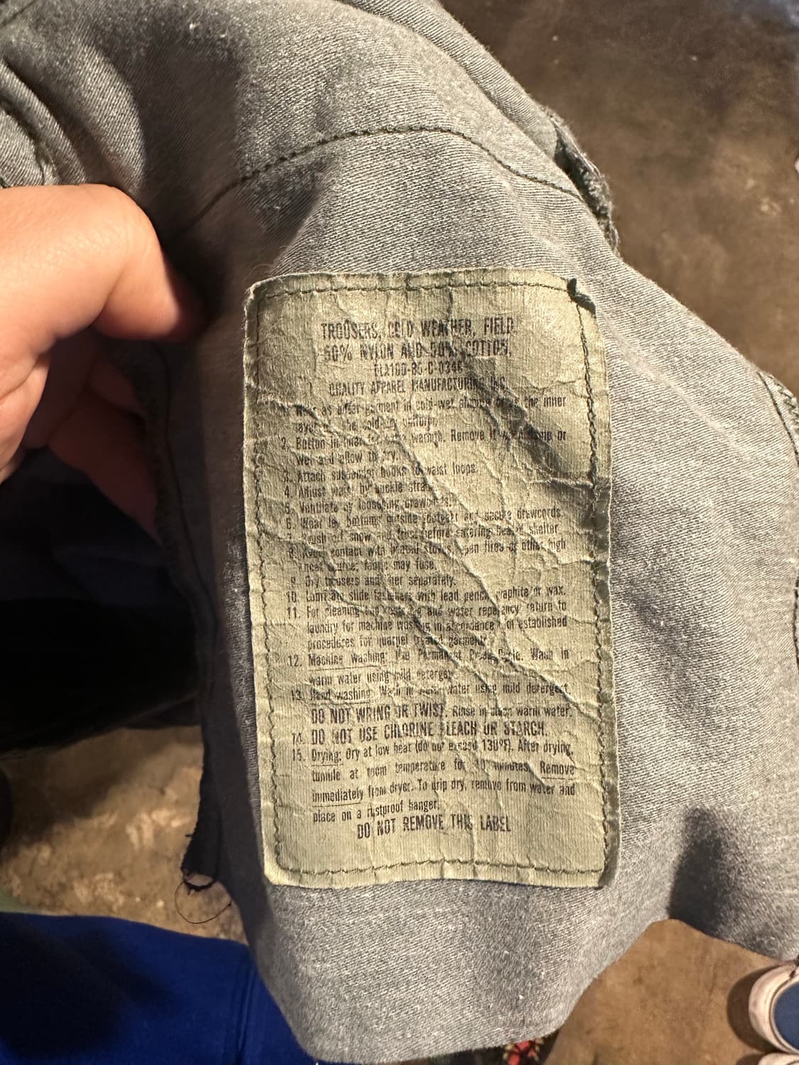 빈티지 80s m65 우드랜드 필드 팬츠 상품이미지4