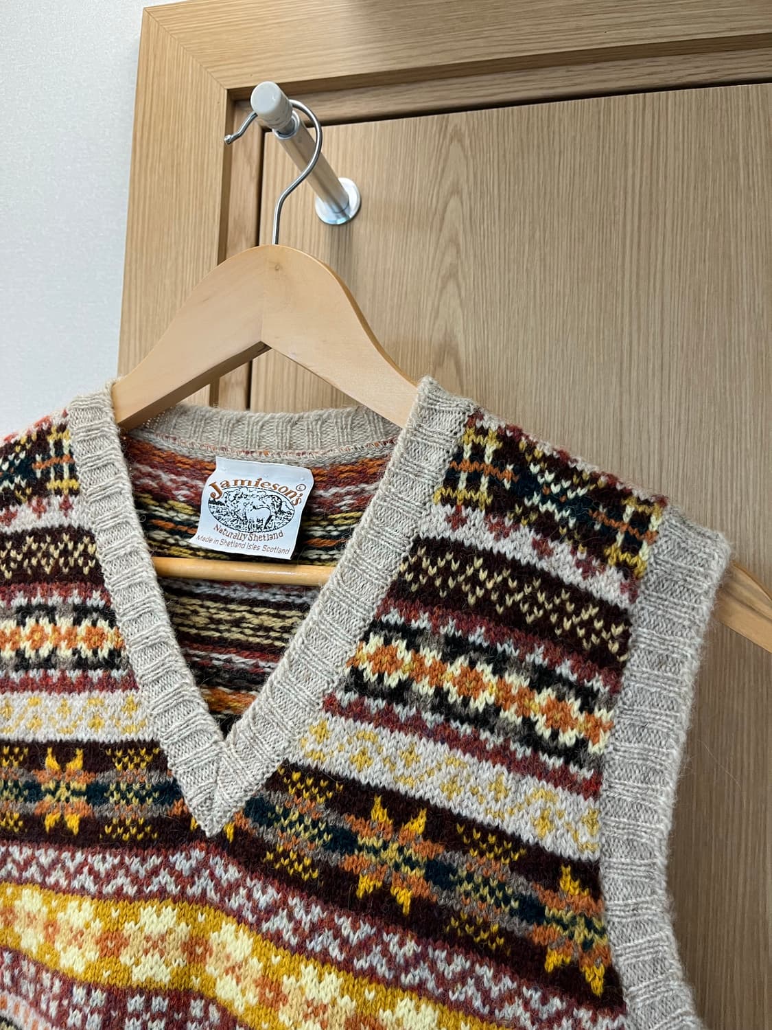 제이미슨스 셔틀랜드 페어아일 니트 베스트 상품이미지1