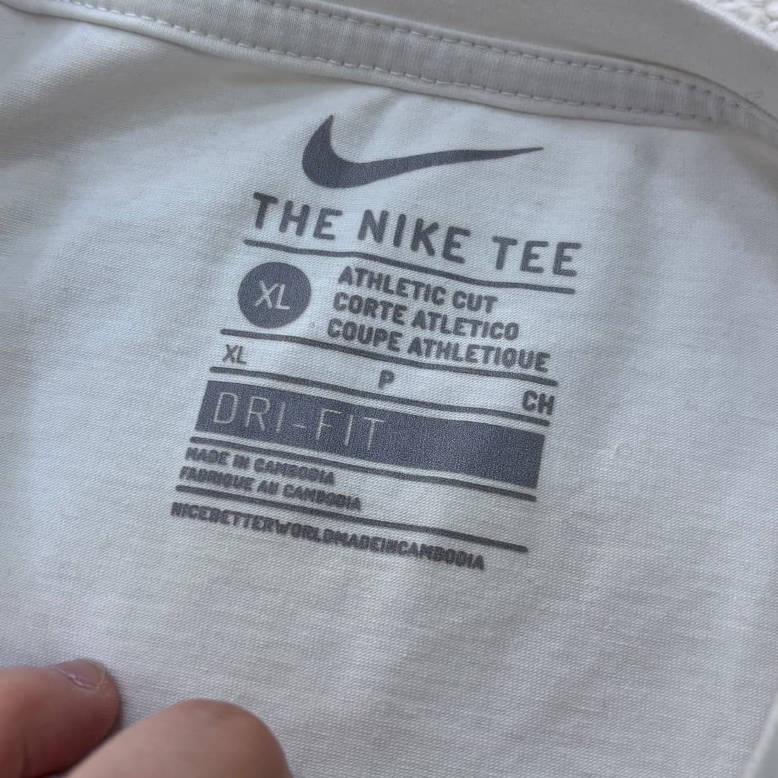 XL 나이키 스몰로고 반팔 티셔츠 0310E 상품이미지3