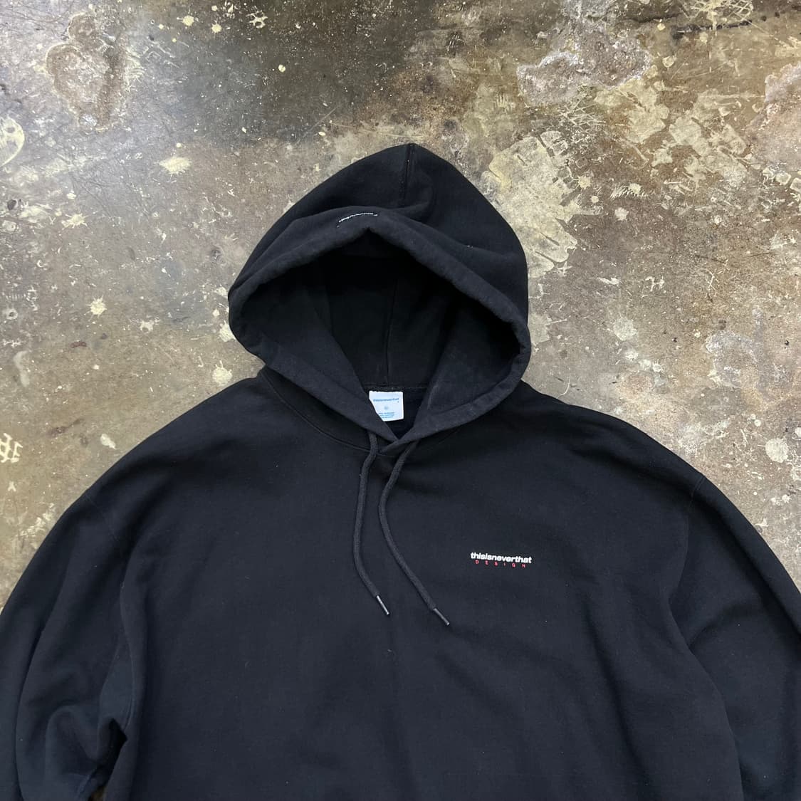 XL) 디스이즈네버댓 블랙 후드티 후드티셔츠 상품이미지3