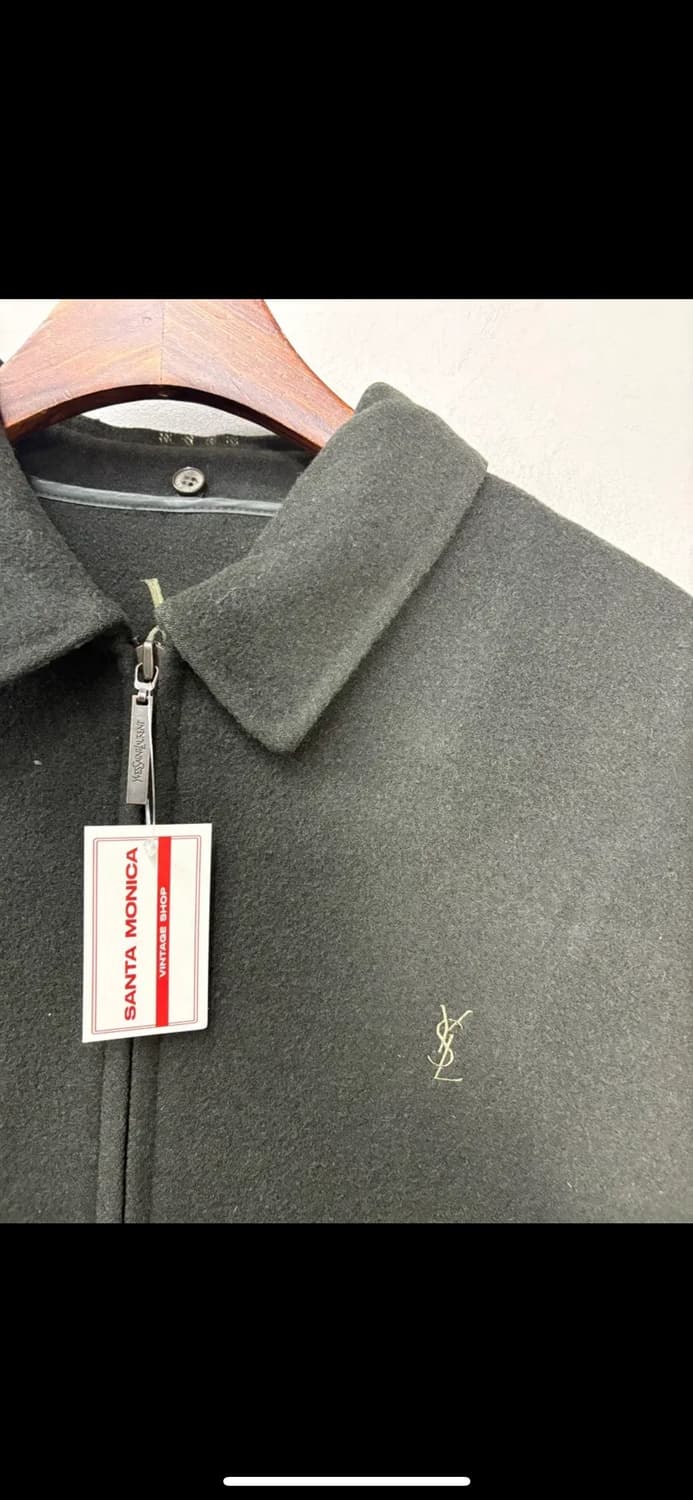 입생로랑 블랙 울 집업 자켓 H1649 상품이미지3