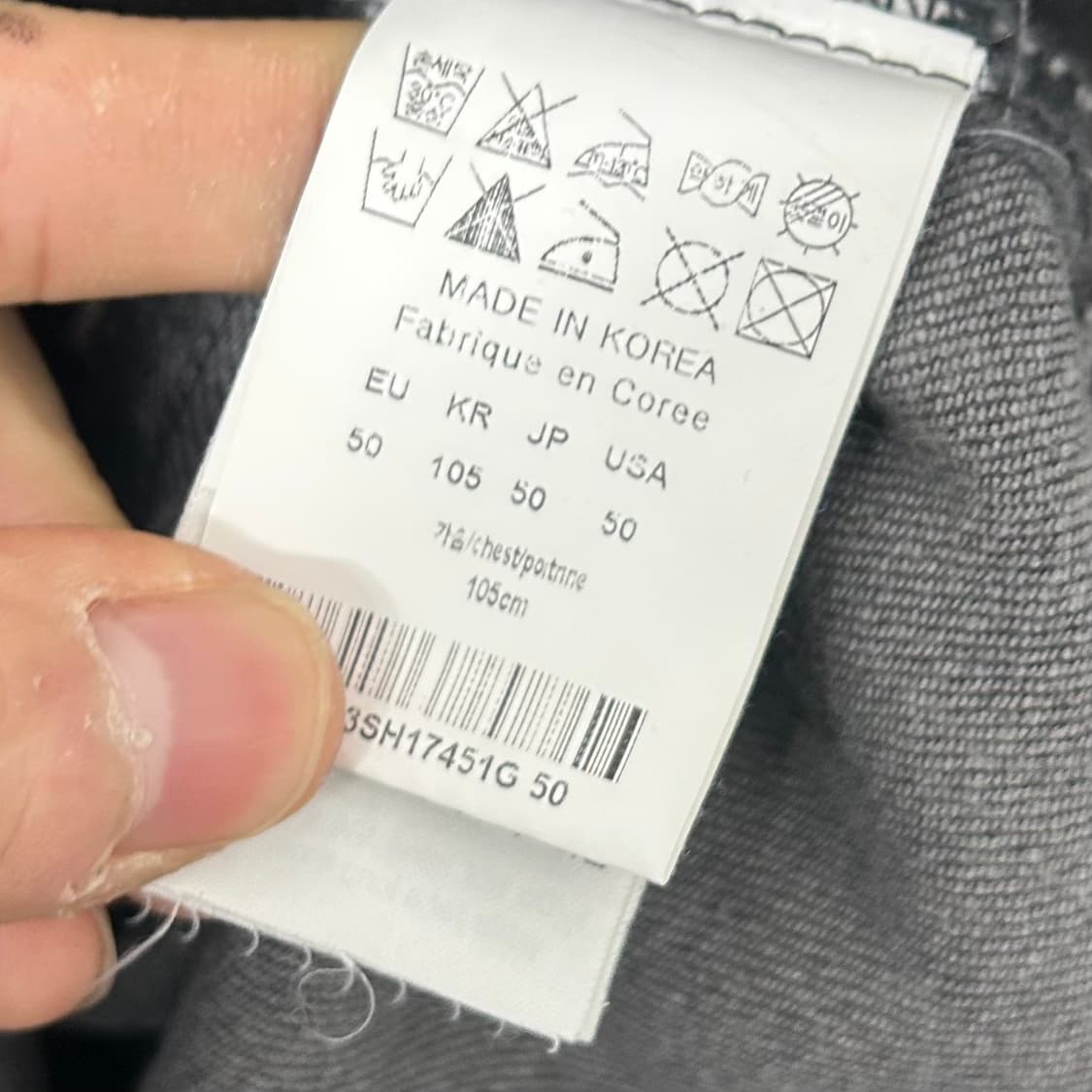 솔리드옴므 흑청 오버 셔츠 자켓 상품이미지8