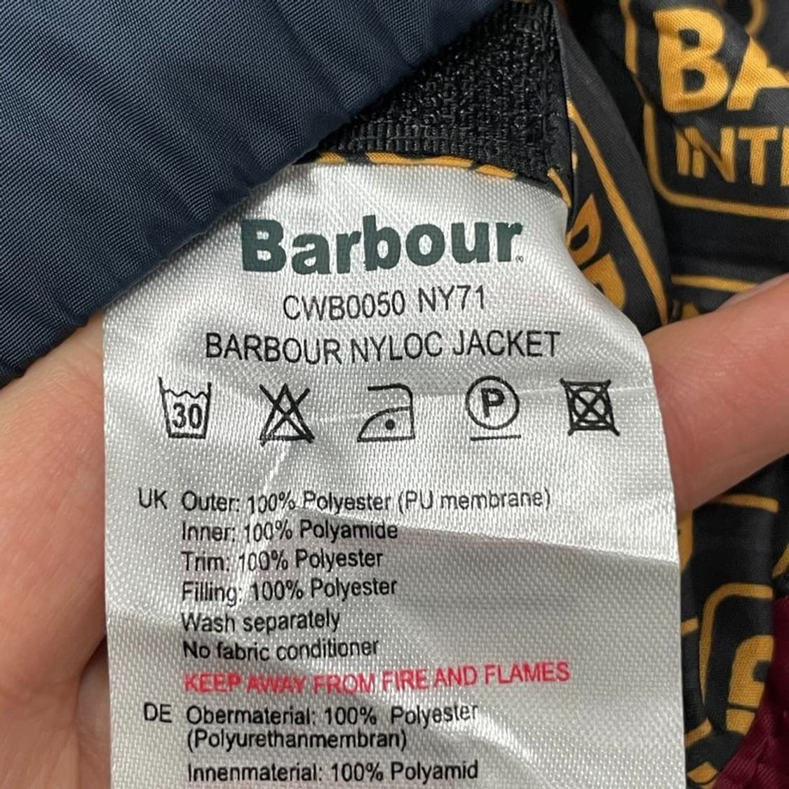 바버 나일론 후드 자켓 v0451 상품이미지7