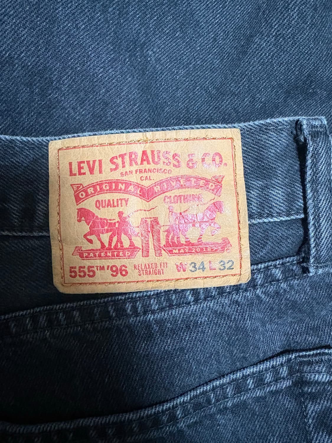 리바이스 555 96데님 W34 L32 상품이미지2