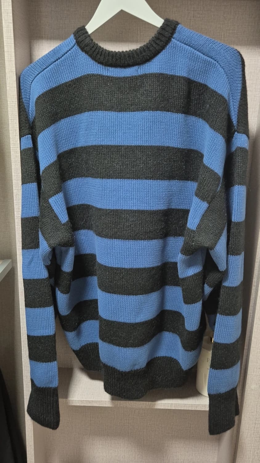 더바이닐하우스 모헤어 볼드 스트라이프 스웨터 블루 상품이미지3