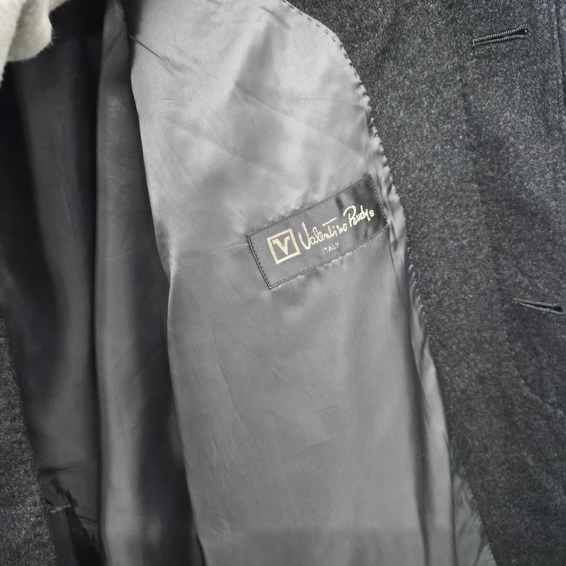 캐시미어 100% 기본 블랙 미디코트 남녀공용 L 상품이미지7