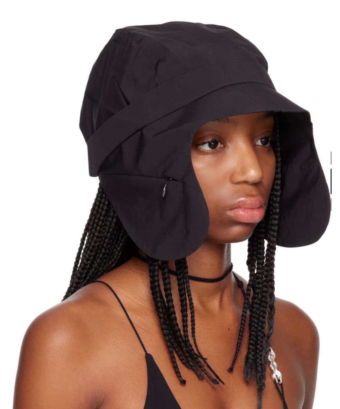 혜인서 블랙 플랩 버킷햇 ( 새상품 ) 상품이미지3