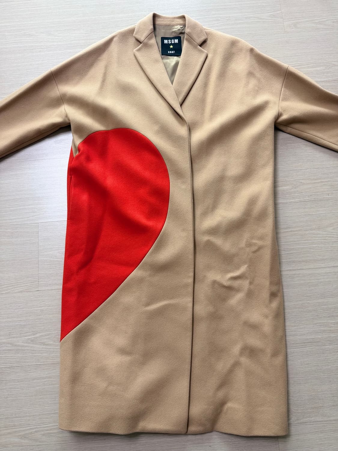 MSGM 베이지 코트 상품이미지2