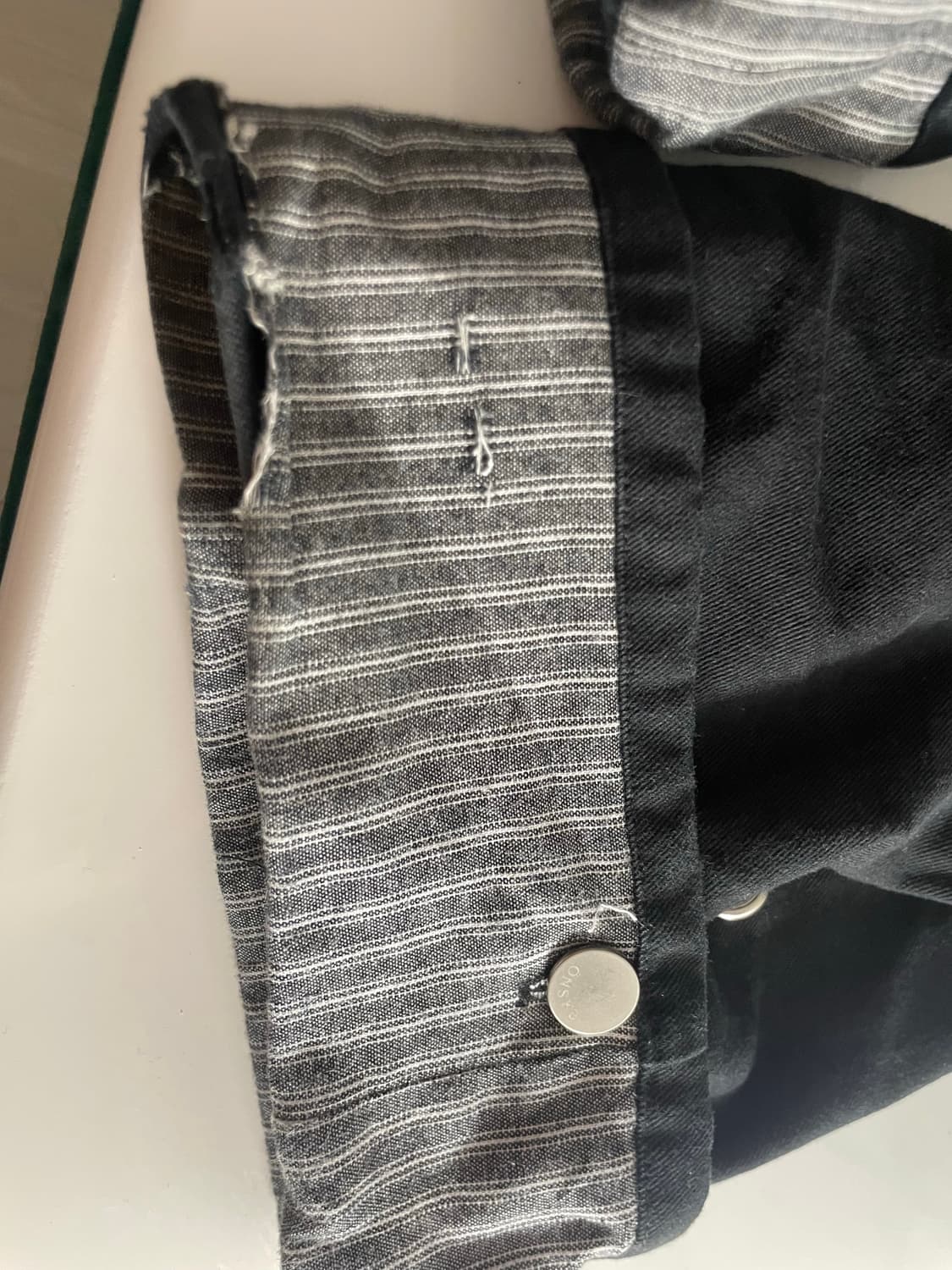 온스카 와이드 코튼 팬츠 (블랙) 상품이미지9