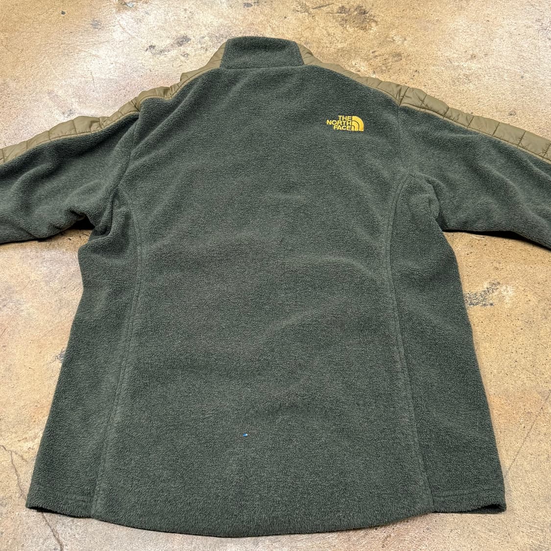 [정품/L] 노스페이스 퀼팅 패딩 플리스 자켓 카키 b18 상품이미지4