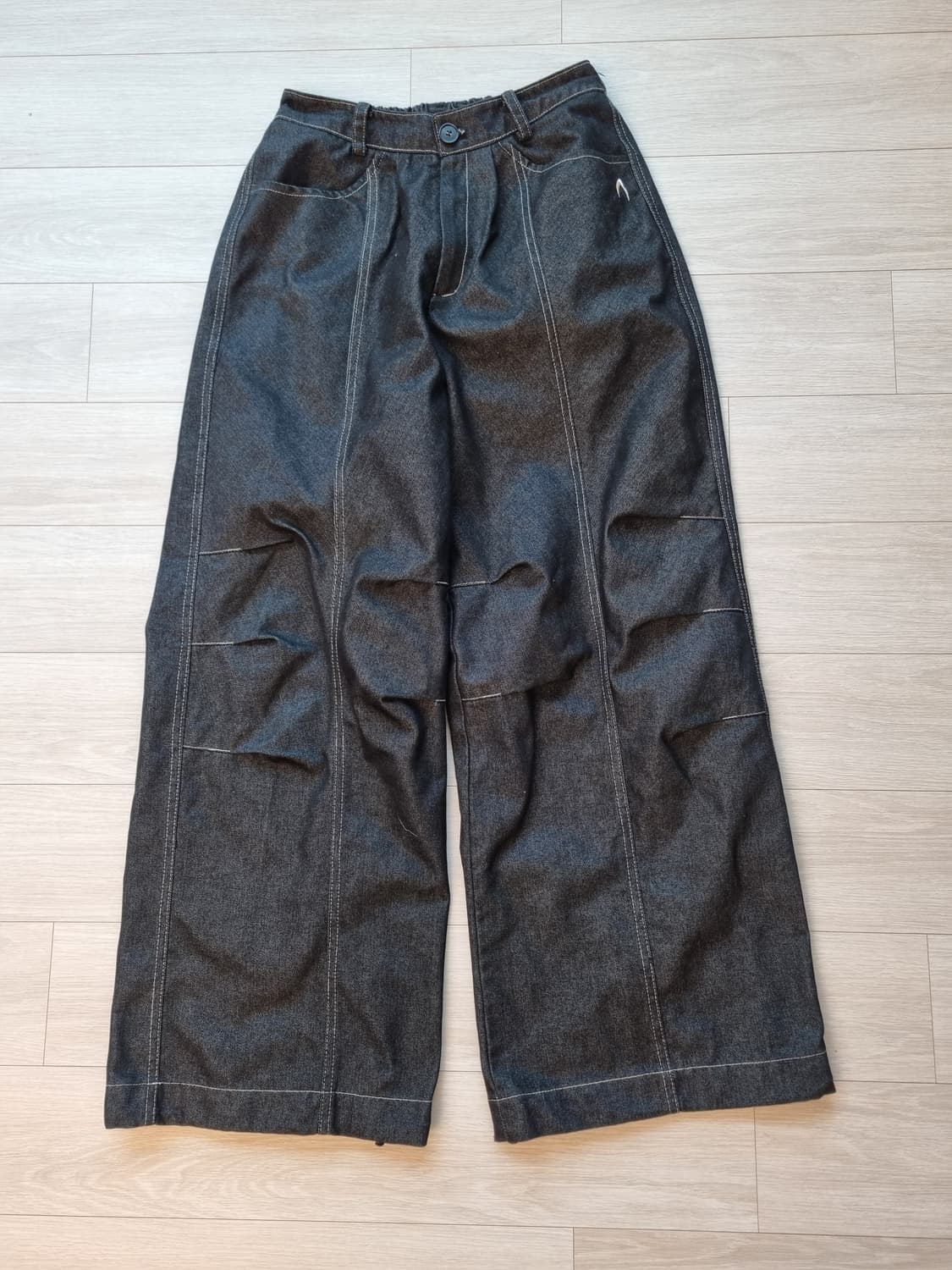 아캄 Knee 핀 턱 데님 팬츠 [1] 상품이미지6