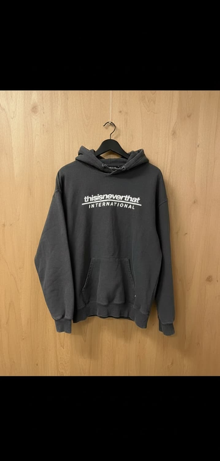 디스이즈네버댓 [정품] 후드티 자수 로고 블랙 스웻셔츠 M(103) 상품이미지1