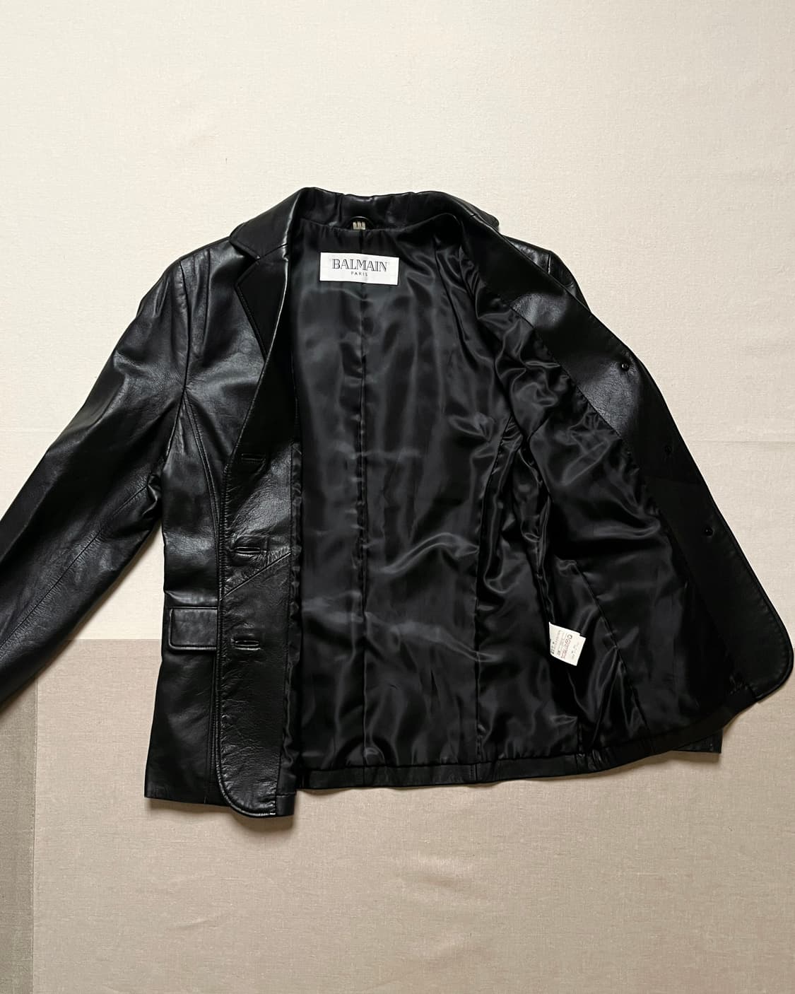 발망 쉽스킨 레더 블레이저 balmain sheep skin 자켓 상품이미지3