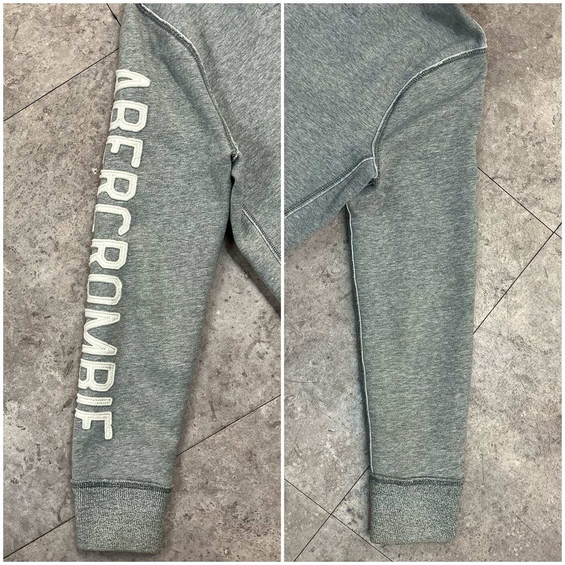 아베크롬비 기모 후드집업 그레이 S #csz2364 상품이미지9
