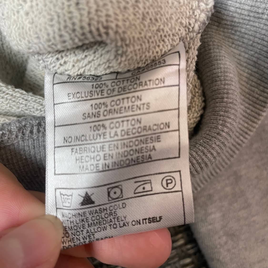 라코스테 로고 패치 그레이 후드집업 4 상품이미지5