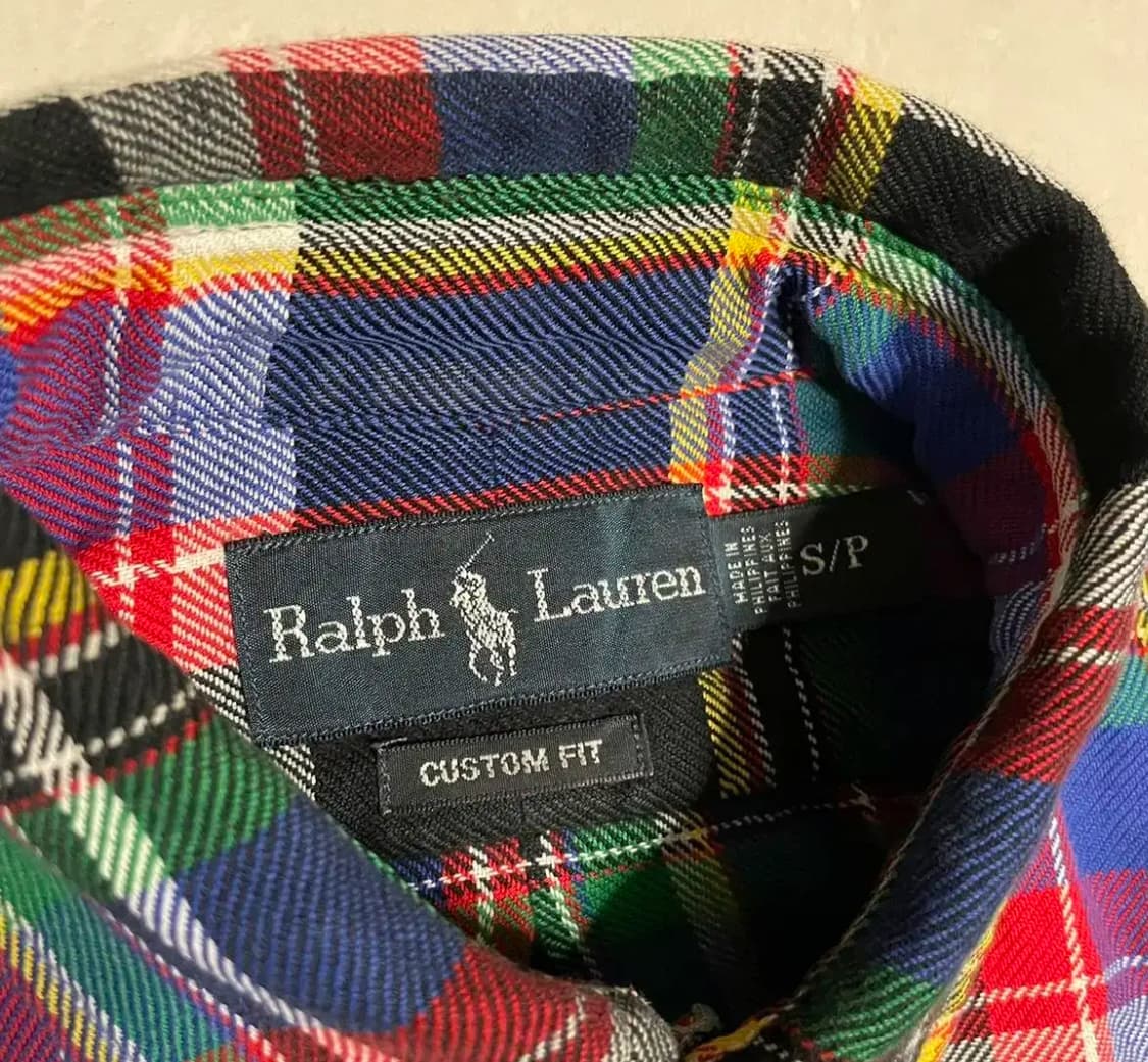 정품 폴로 랄프로렌 멀티컬러 타탄체크 셔츠 남방 상품이미지6