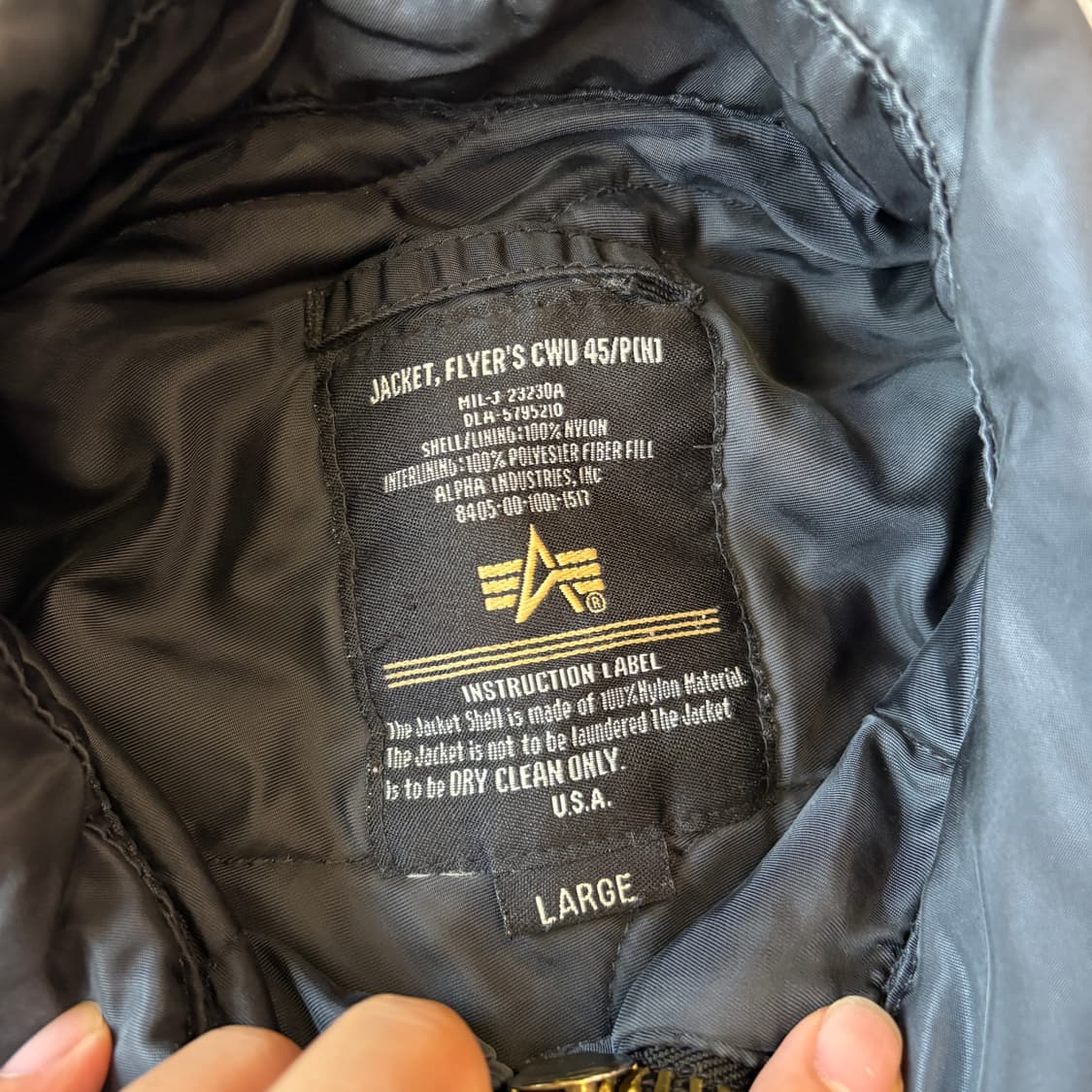 알파인더스트리 정품 CWU-45 자켓  상품이미지5