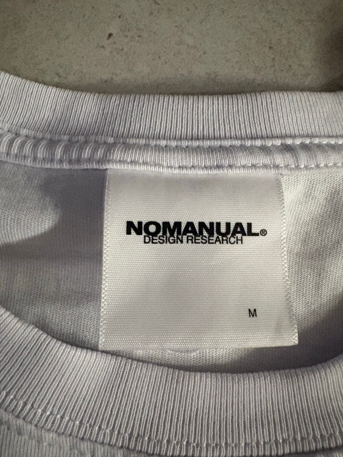 노메뉴얼 반팔 ARCHED TEXT T-SHIRT - WHITE 상품이미지3