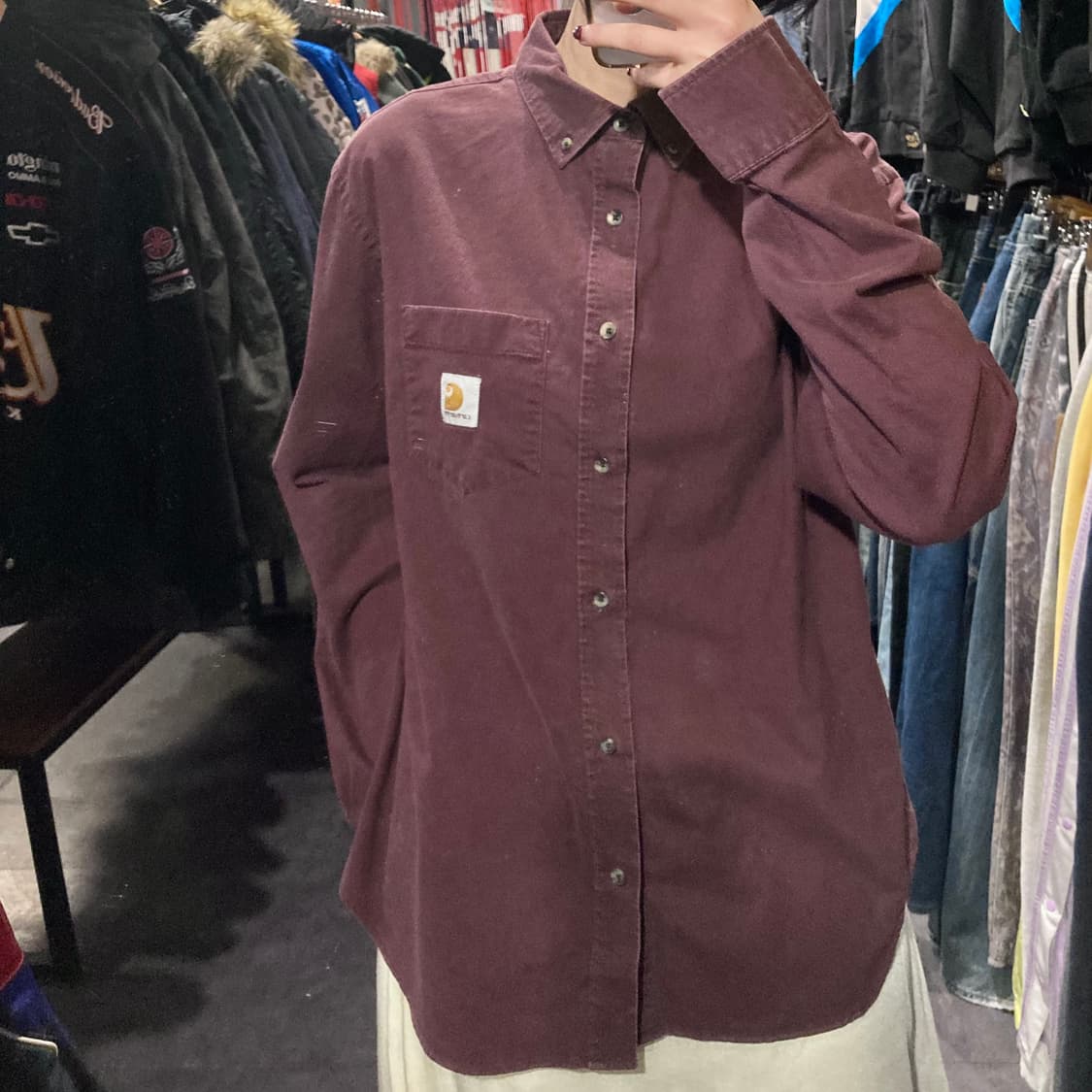 [IM]칼하트 긴팔셔츠 브라운 상품이미지5