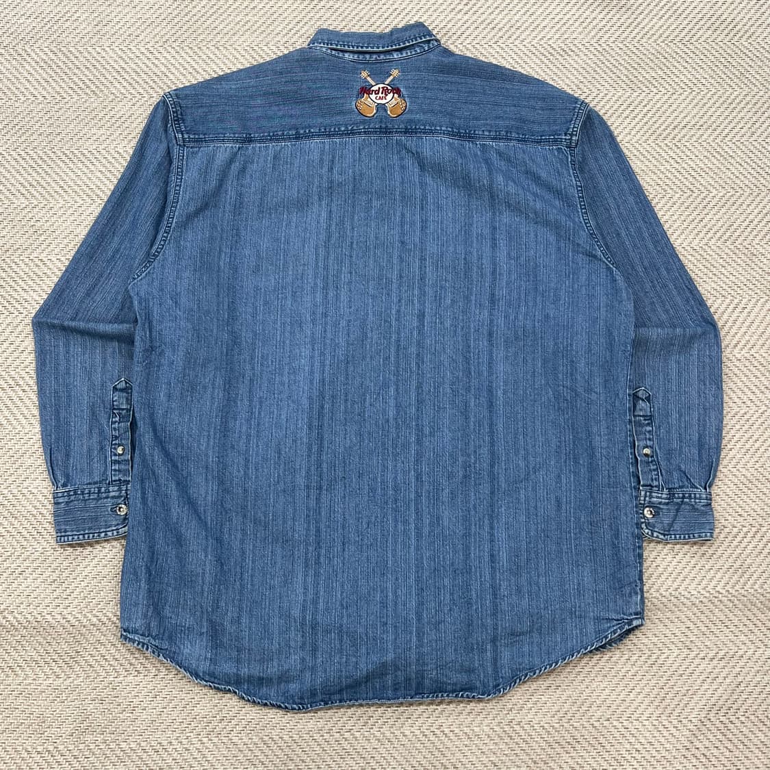 하드락 카페 자수 데님 셔츠 r3139 상품이미지2