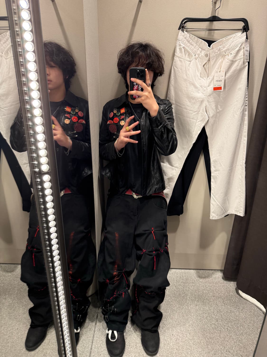 빈티지 레더 자켓 상품이미지3