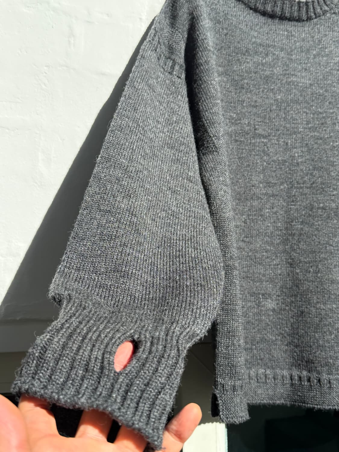 Guernsey Woollens 건지 울른스 차콜 니트 스웨터 40 상품이미지7