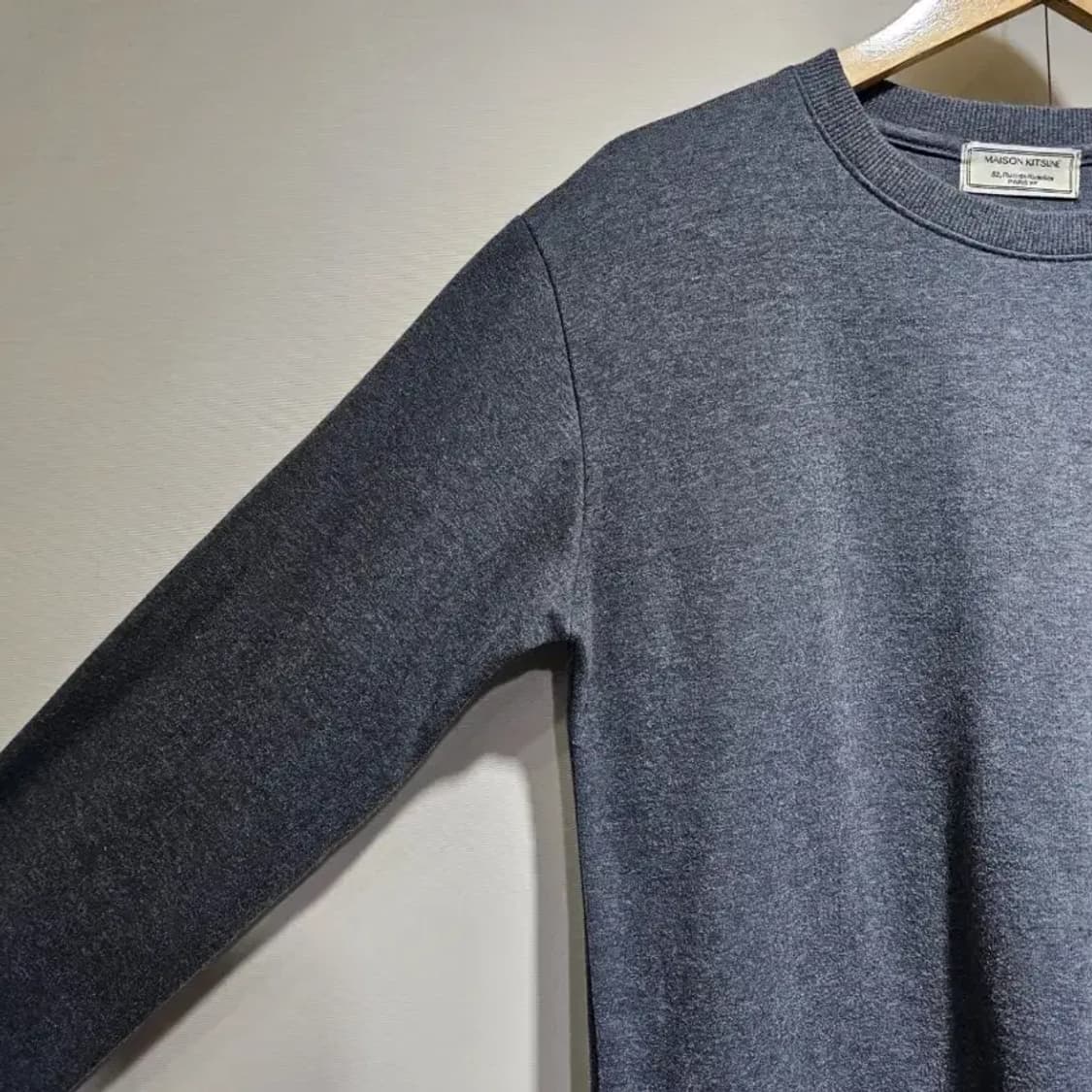 메종키츠네 더블 폭스 맨투맨 차콜 상품이미지5